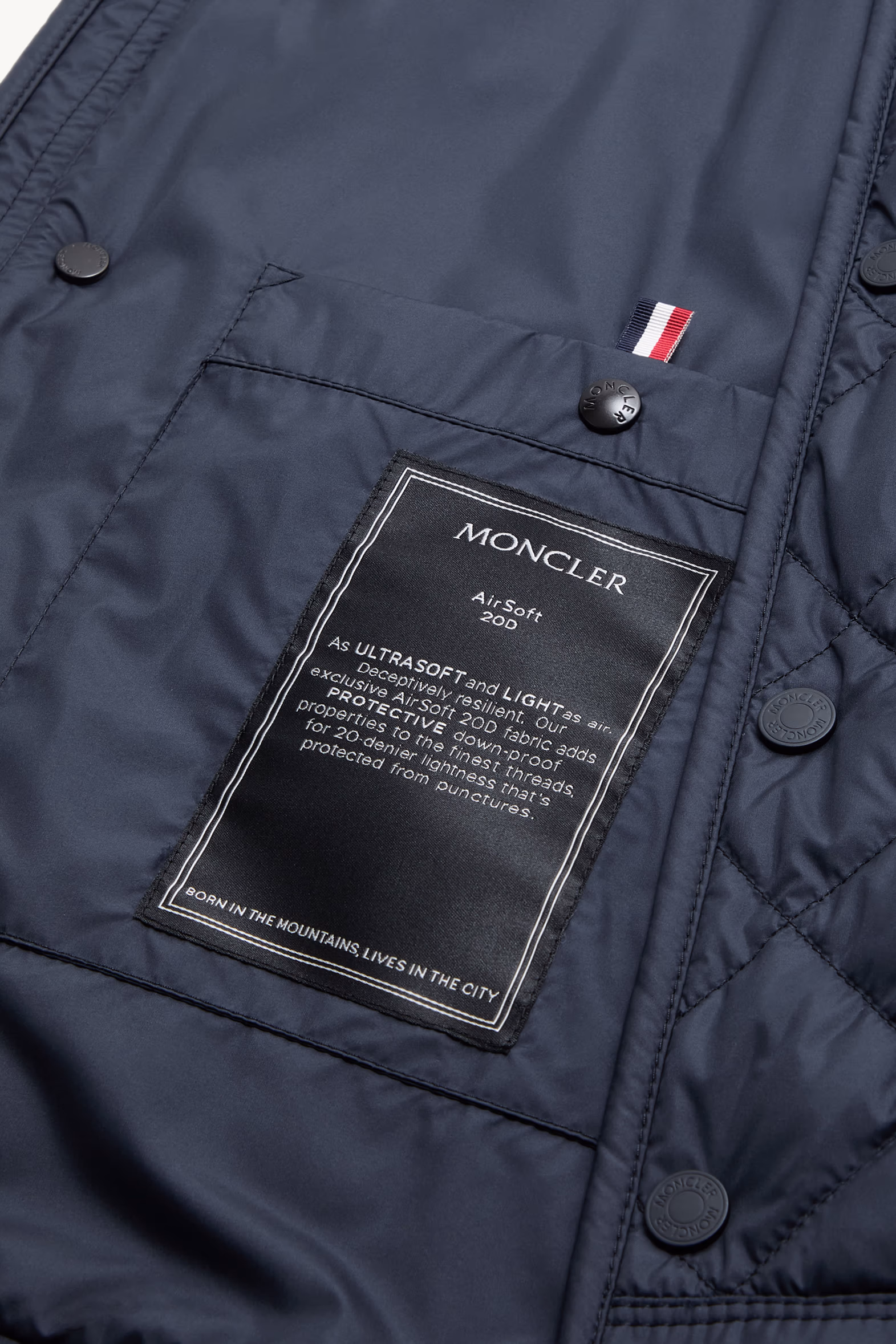 Doudoune courte à matelassage en losanges Oise Hommes Bleu Moncler 7